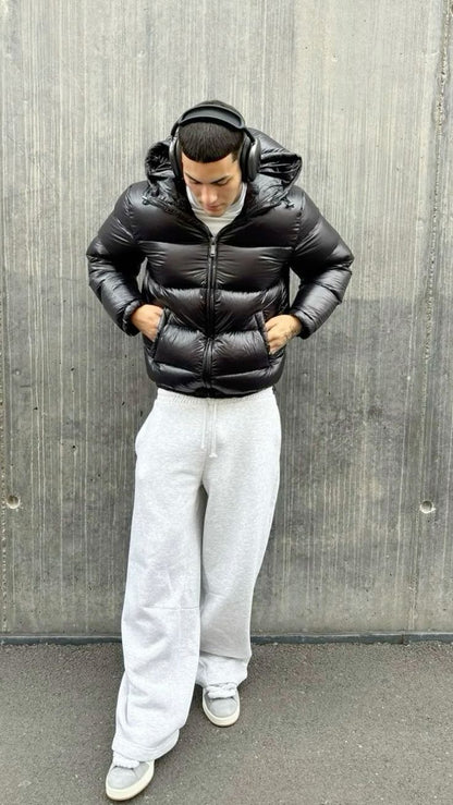 Heren Winterjas Gevoerd Warm Gewatteerd Sherpa Stijl - StudioMarella