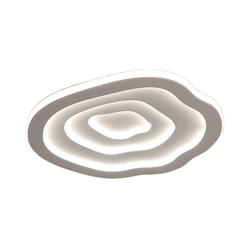 Moderne Ronde LED Plafondlamp met Golvend Reliëf – Scandinavische Sfeerverlichting voor Slaapkamer en Hal