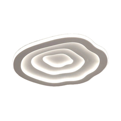 Moderne Ronde LED Plafondlamp met Golvend Reliëf – Scandinavische Sfeerverlichting voor Slaapkamer en Hal