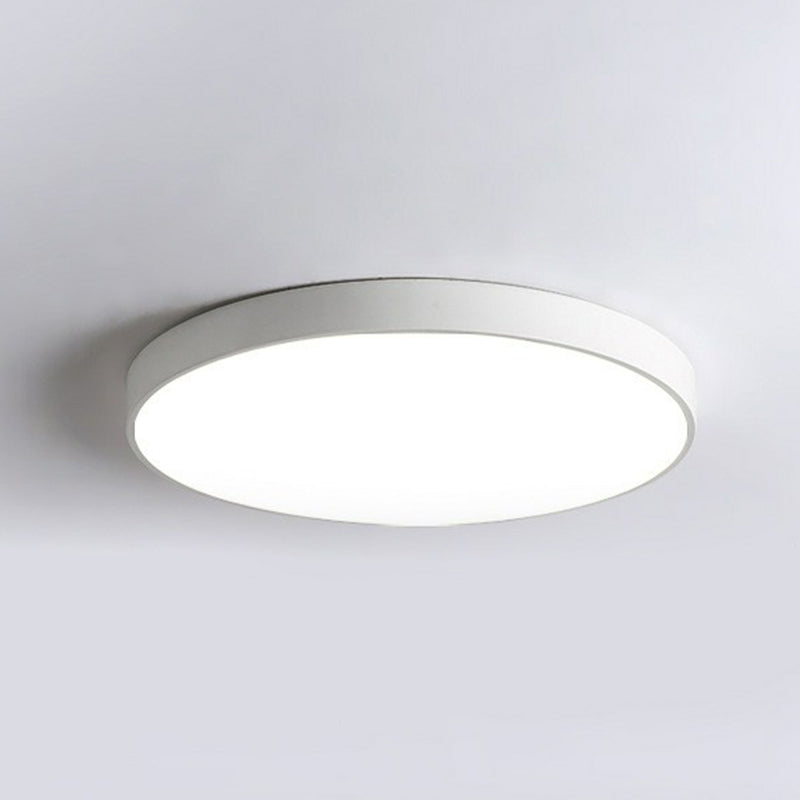 Ronde LED Plafondlamp Scandinavisch Design Metalen Slaapkamerlamp Extra-dun Plafondverlichting Nordic Sfeervolle Dimbare Opbouw