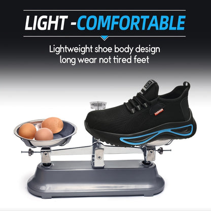 Werkschoenen voor Heren – Lichtgewicht met Stalen Neus en Antislip Zool
