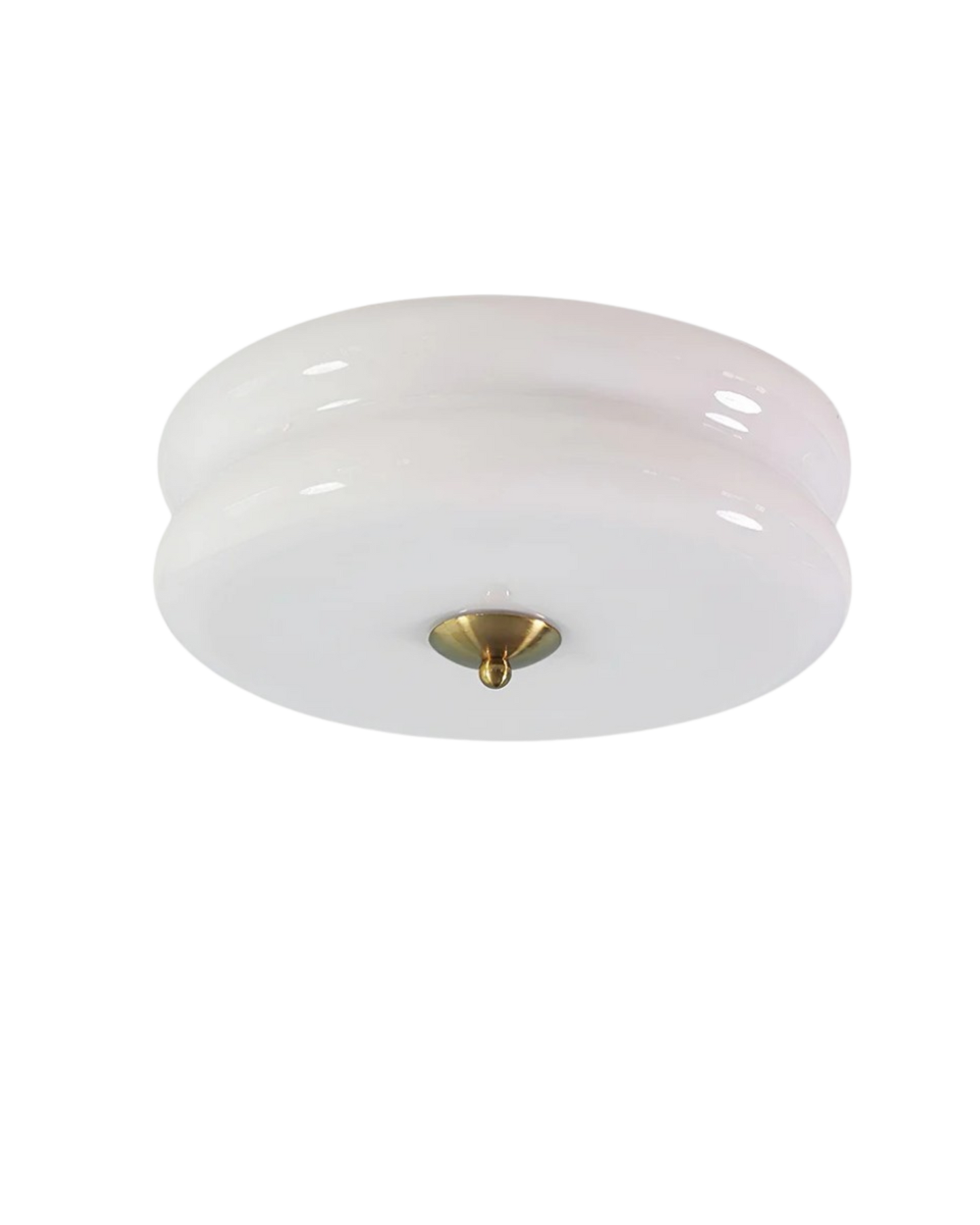 Art Deco Plafondlamp In Beige Met Chroom Accent En Warme Sfeerverlichting