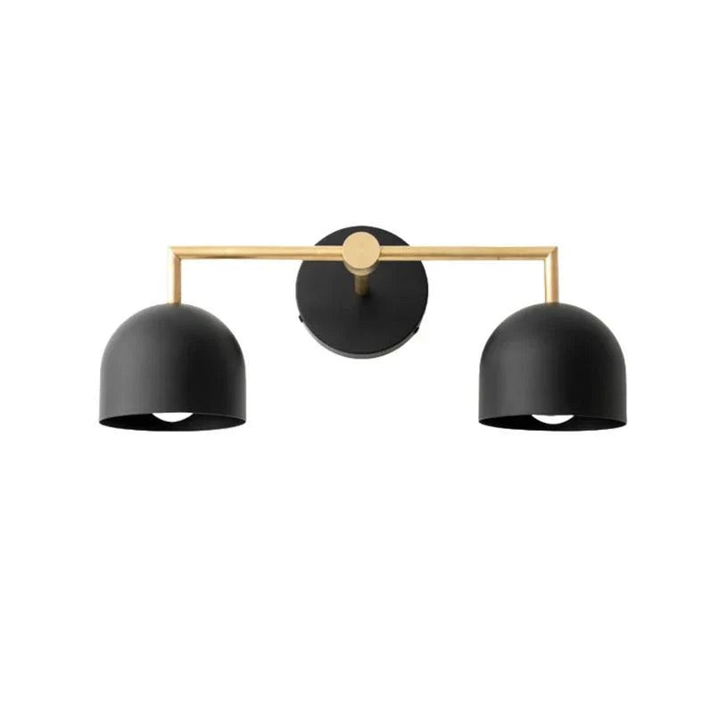 Koepelkapjes Wandlamp Modern Scandinavisch Metaal Zwart Messing 2-3 Lichtpunten Badkamer Hal Slaapkamer Sfeerverlichting
