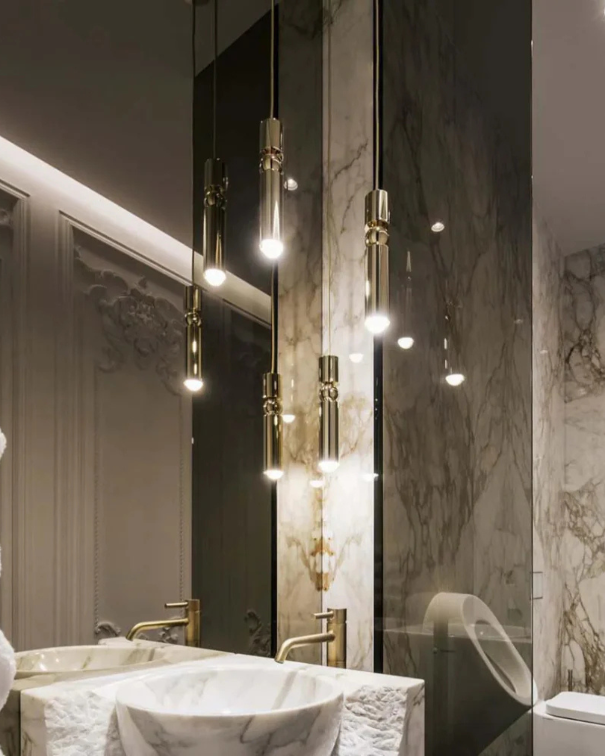 Sculptuurlamp Hanglamp met Vloeiende Vormen Zwart Goud Zilver 1-3-5 Lichtpunten Modern Design Eetkamer Woonkamer Slaapkamer Verlichting