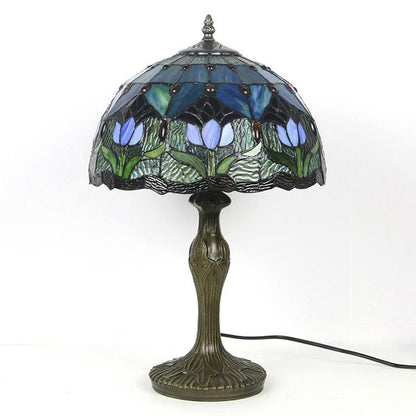 Tiffany Tafellamp Buntglas Klassiek 45cm E26 Glas Metaal Woonkamer