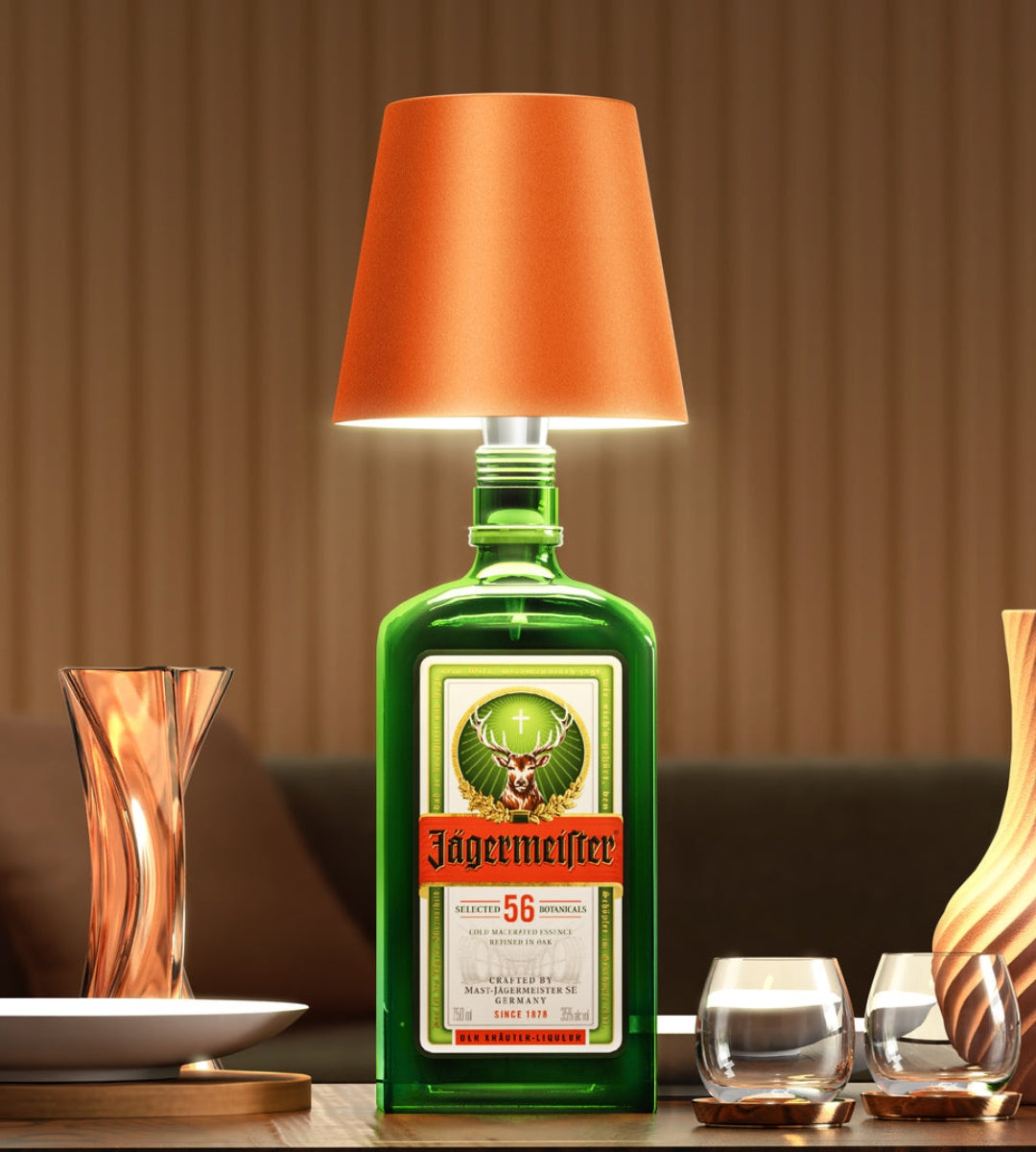 Flessenlamp LED Oplaadbaar Aluminium Tafellamp Voor Wijnfles Warm Licht