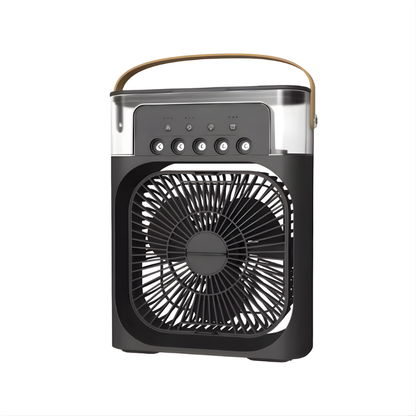 Draagbare Luchtkoeler met Luchtbevochtiger USB Tafelventilator 21,5 cm voor Thuis Kantoor Koeling Zomer
