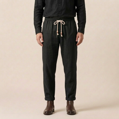 Linnen Broek Lichtgewicht Elegante Zomerbroek voor Mannen