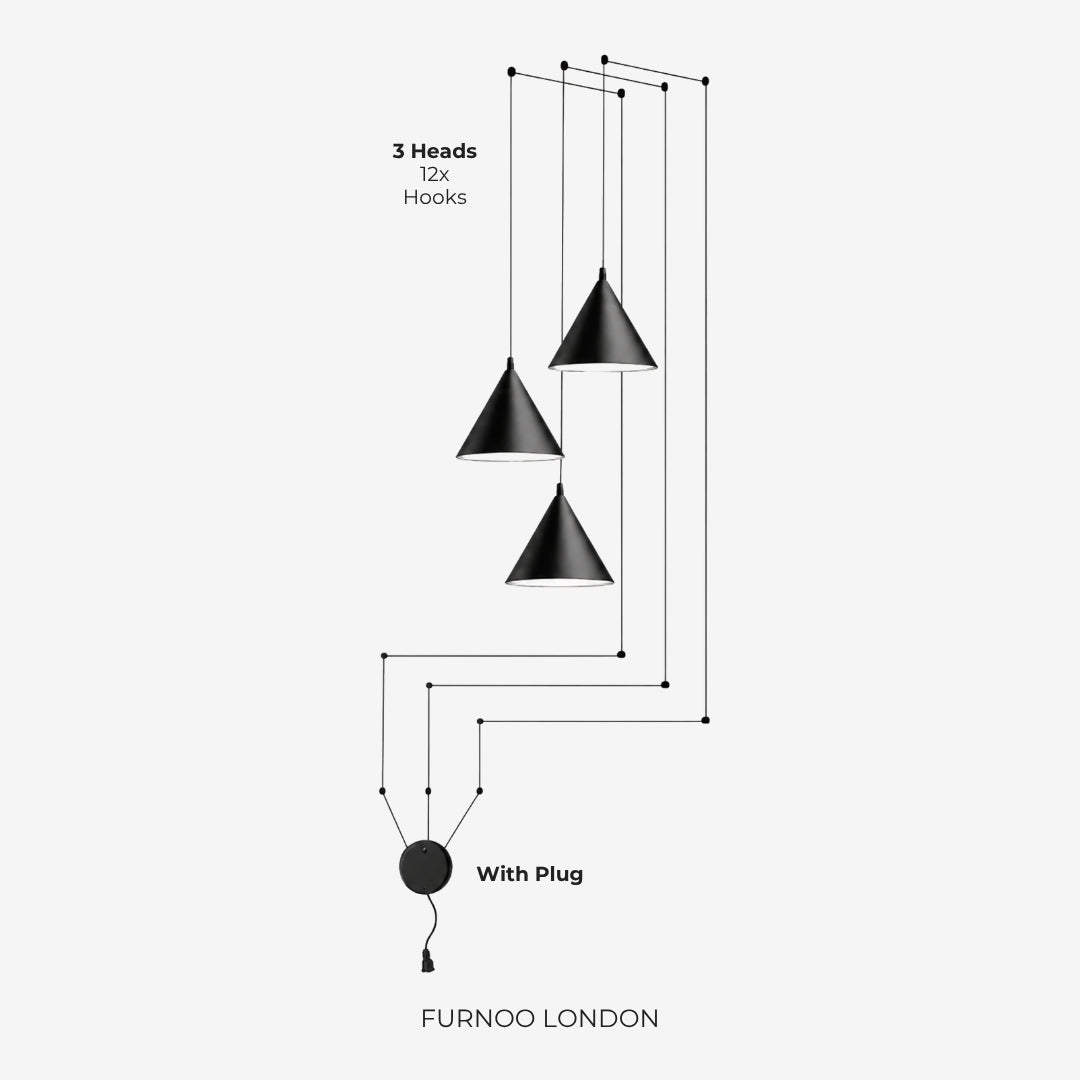 Stella hanglamp – aluminium geometrisch design met verstelbare kabellengte en LED-verlichting