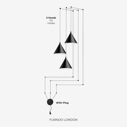 Stella hanglamp – aluminium geometrisch design met verstelbare kabellengte en LED-verlichting