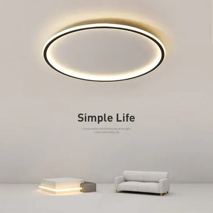 Ronde Plafondlamp Scandinavisch Design Goud Zwart Wit 20-50cm LED Dimbaar Metaal Glas Woonkamer Slaapkamer Eetkamer