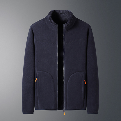 Fleece Vest Warm met Lange Mouwen en Ritszakken