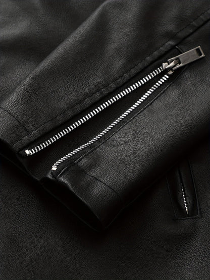 Leren Jas Met Rits Elegant Design