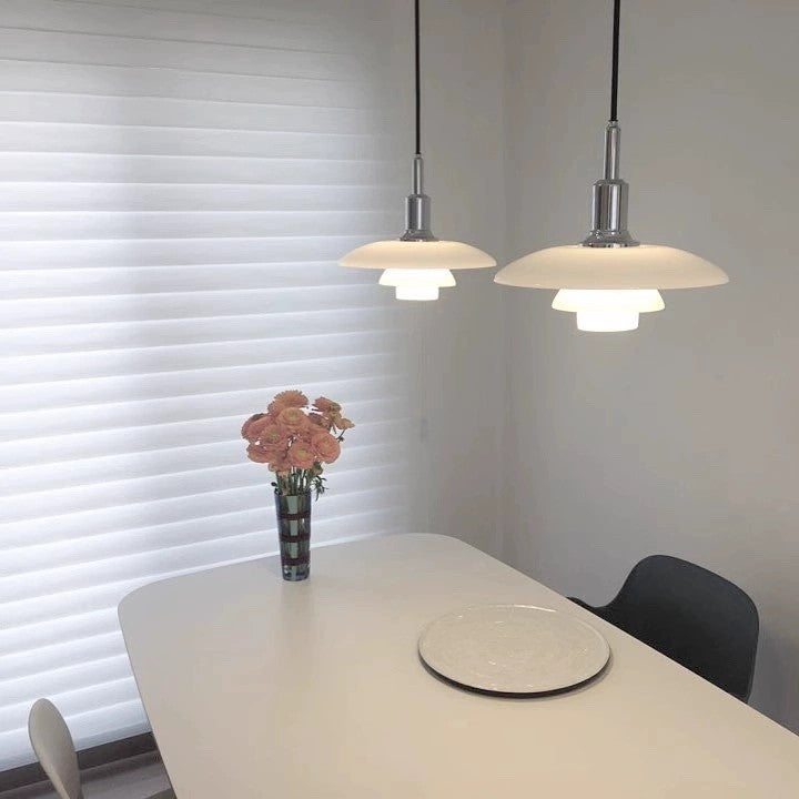 Hanglamp Glas Rond Scandinavisch Wit LED Woonkamer Eetkamer Slaapkamer Modern