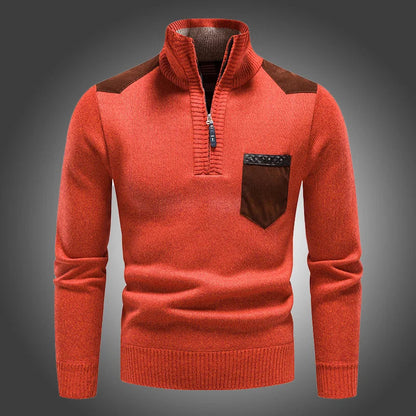 Warme Wintertrui voor Mannen van Samuel → Mannen Wintertrui Warm Fleece Samuel - StudioMarella