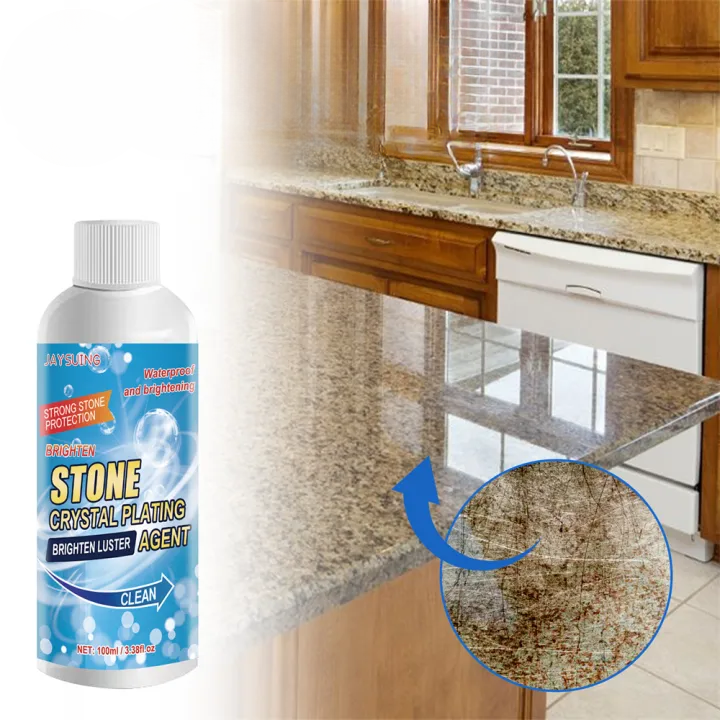 Steenreiniger Roest Oxidatie 100ml Set 2 Stuks Biologisch Afbreekbaar Graniet Marmer Beton Tegels Binnen Buiten Natuursteen Vlekverwijderaar