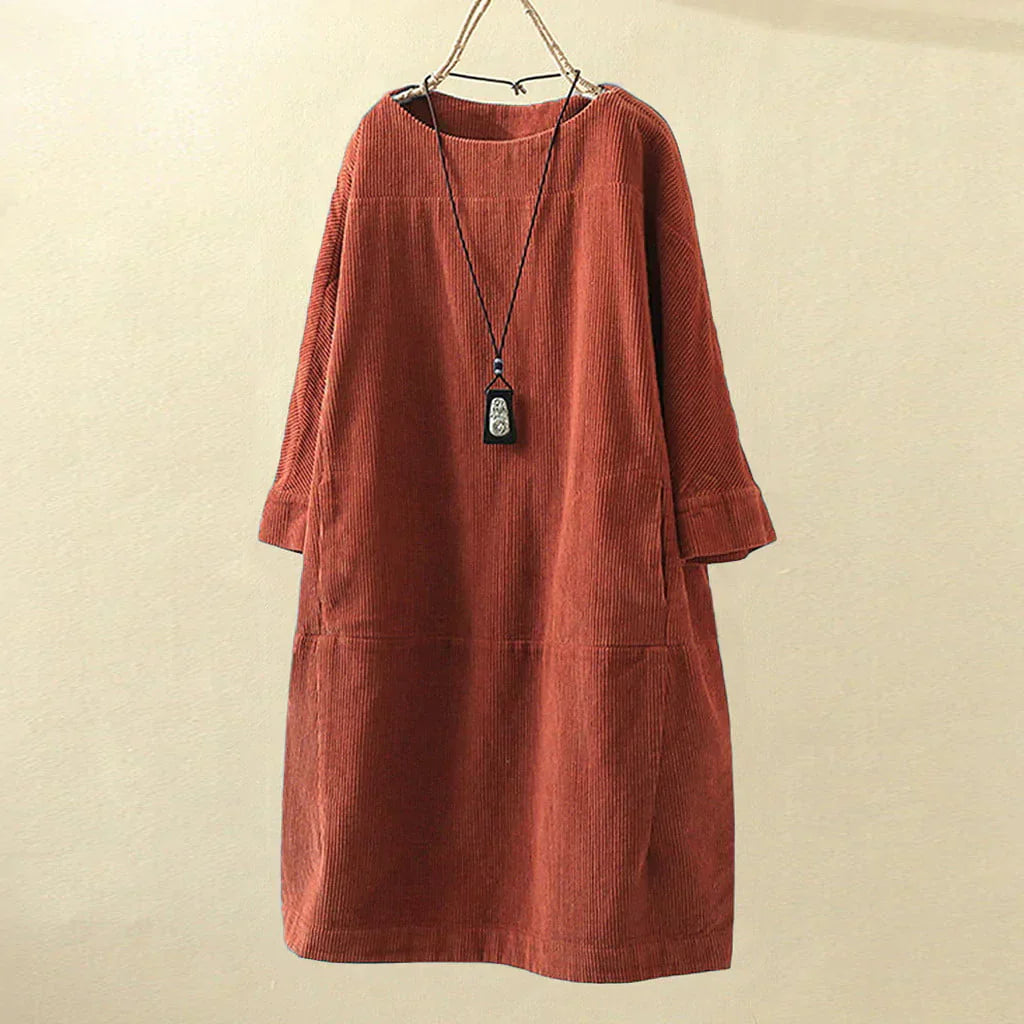 Dames Corduroy Trui Lange Mouw Corduroy Top