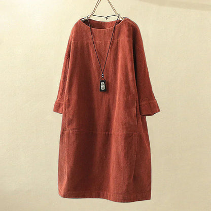 Dames Corduroy Trui Lange Mouw Corduroy Top