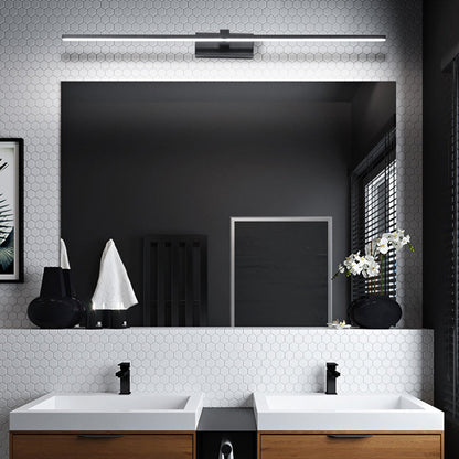 Minimalistische Lineaire LED Wandlamp Metaal Mat Zwart of Wit voor Badkamer Spiegel Strakke Verlichting Modern Design