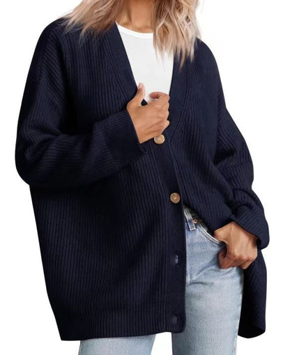 Dames Vest Gebreid Zacht met Knopen Elegante Look