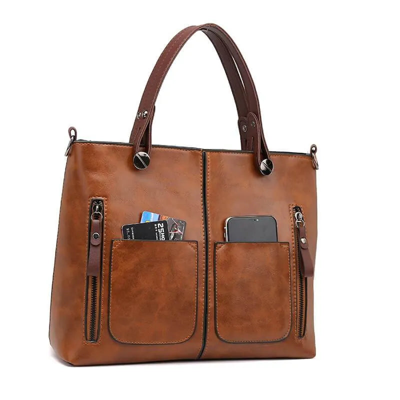 Leren Dameshandtas Stijlvol en Ruim Luxe Model