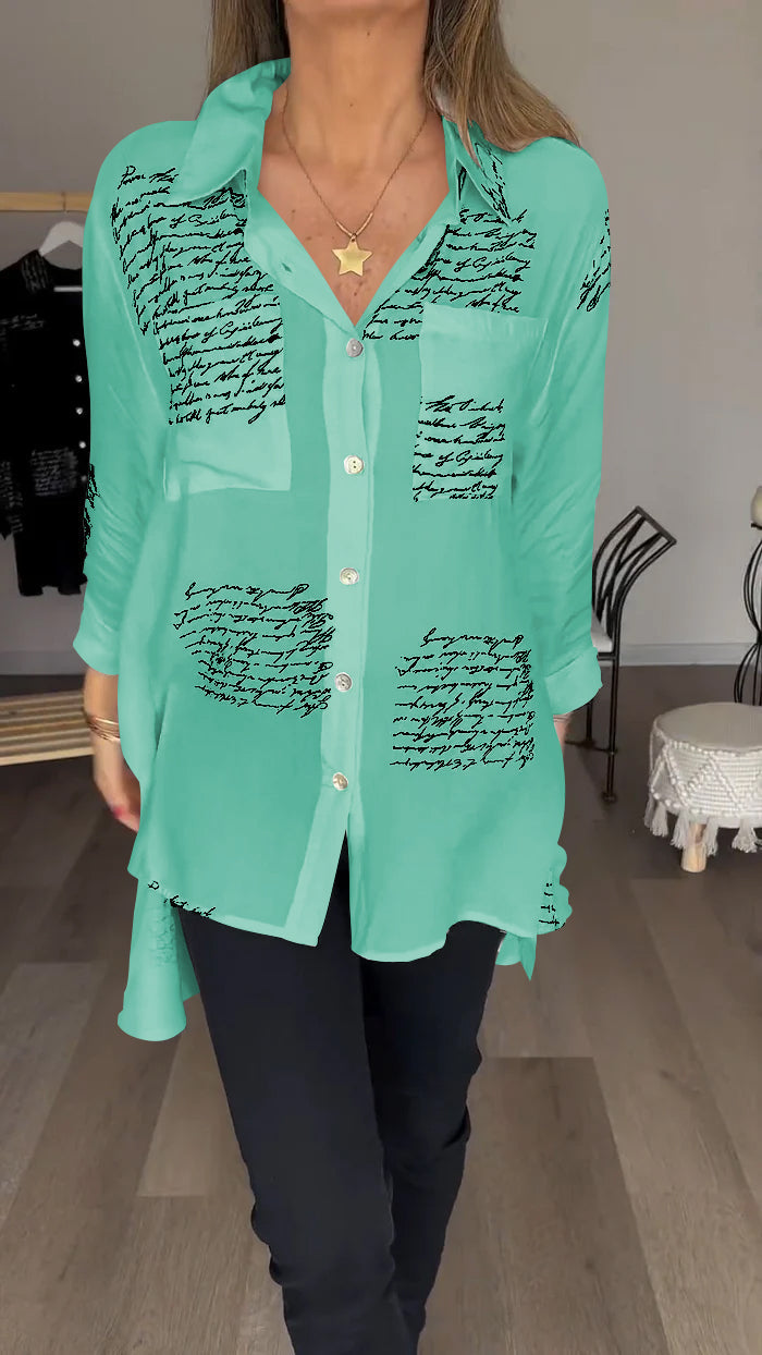 Vrouwelijke Blouse Met Print voor Stijlvolle Dames