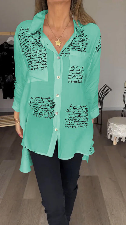 Vrouwelijke Blouse Met Print voor Stijlvolle Dames