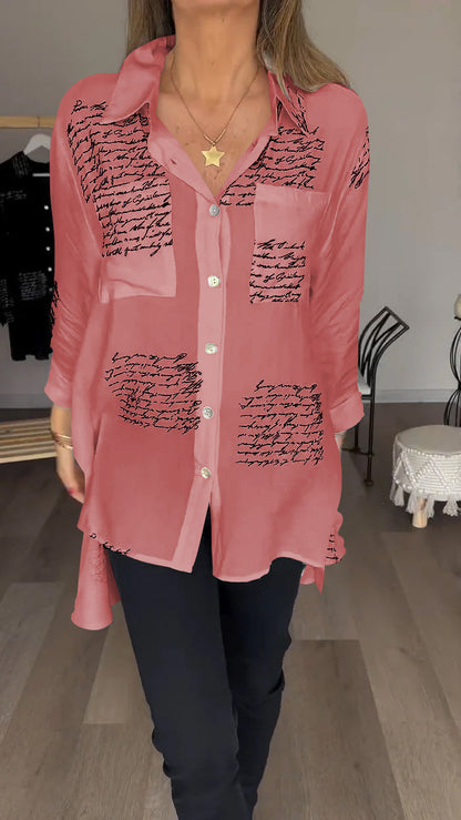 Vrouwelijke Blouse Met Print voor Stijlvolle Dames