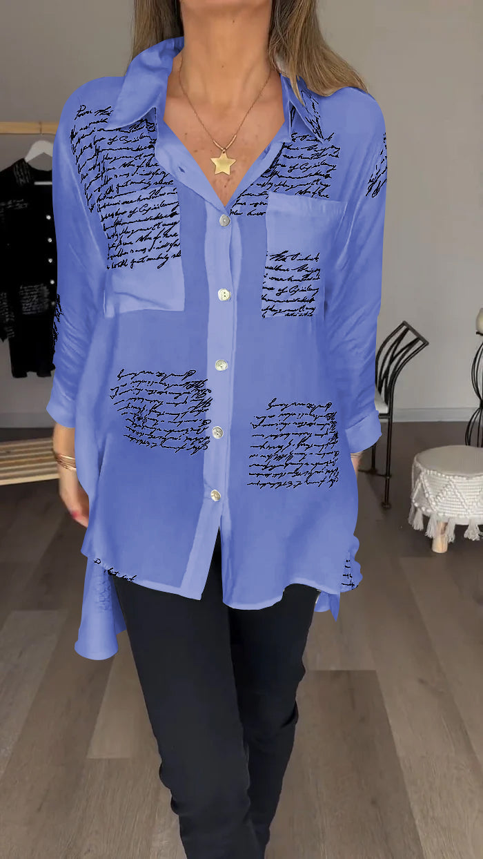 Vrouwelijke Blouse Met Print voor Stijlvolle Dames