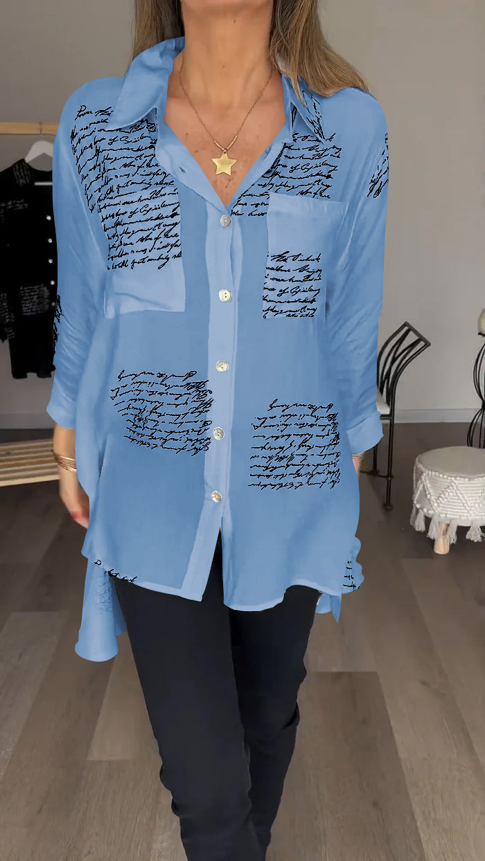 Vrouwelijke Blouse Met Print voor Stijlvolle Dames