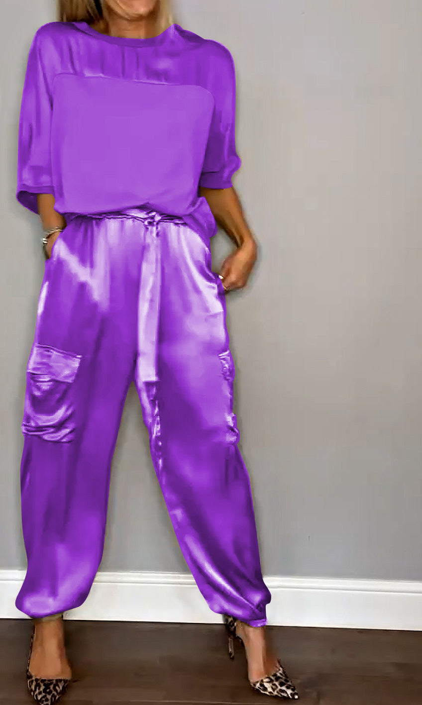 Elegante Satijnen Avondjurk Maya Stijl