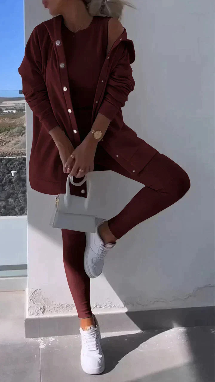 Dames Sportset: Comfortabele Joggingbroek en Kapuzenjack