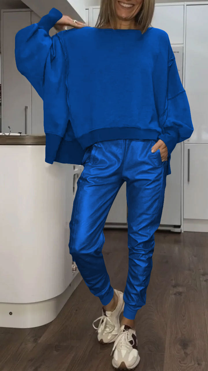 Vrouwelijk Trainingspak Comfortabel Tweedelig Sportoutfit