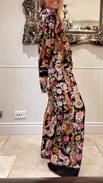 Zomerjurk Bloemenprint Tweedelig Vrouwenjurk Zomer