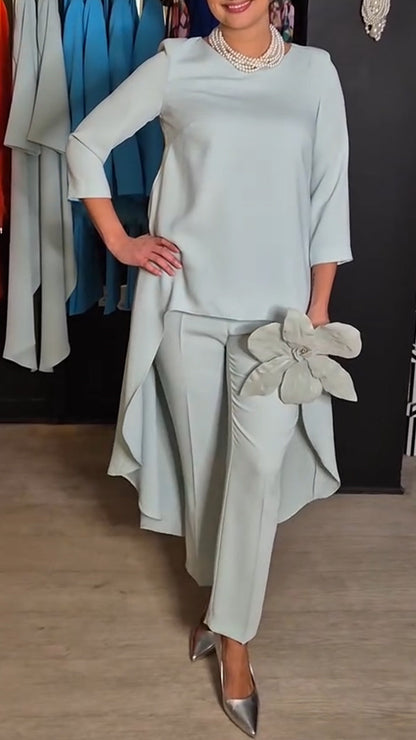 Dames Kleding Set Tweedelig Elegante Jurk en Broek - StudioMarella
