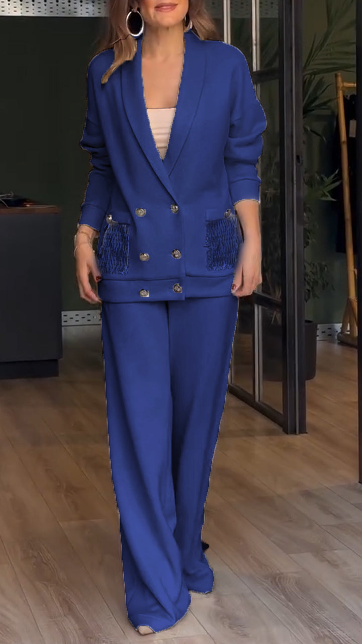 Dames Blazer Pak Tweedelig Modern Chic
