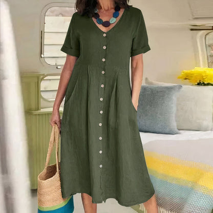 Luchtige Zomerjurk voor Dames – Comfortabele Losse Jurk