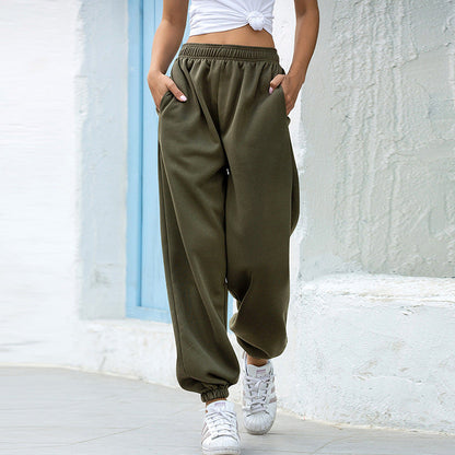 Dames Joggingbroek Zacht High Waist Joggingpantalon Comfort