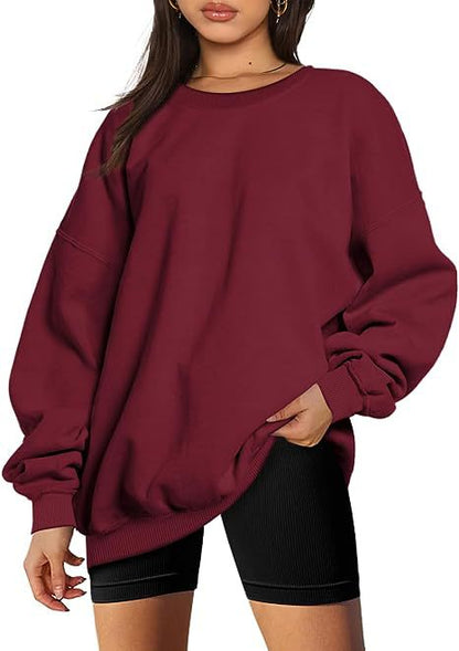 Dames Trui Oversized Ronde Hals Zacht en Comfortabel