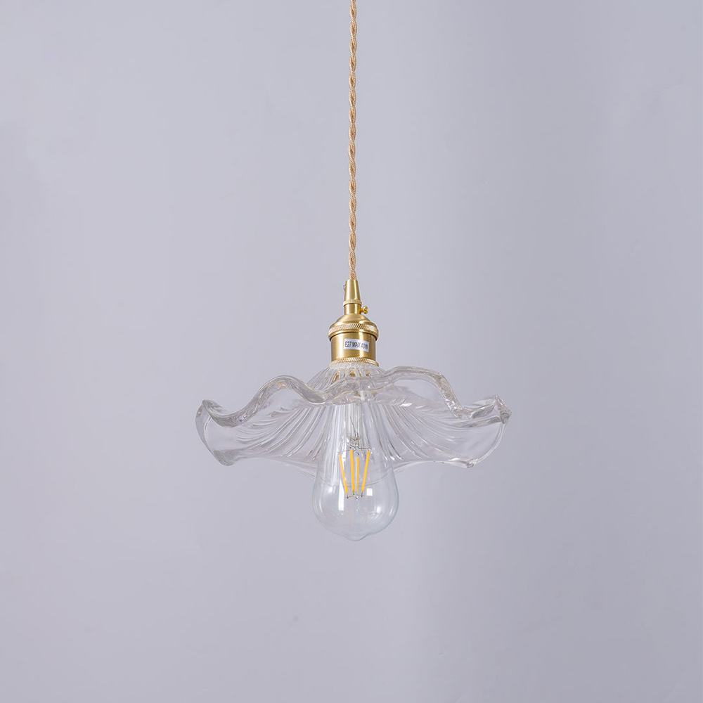 Hanglamp Glas Bloem LED Design Pendellamp Wit Woonkamer Slaapkamer Eetkamer Sfeerverlichting