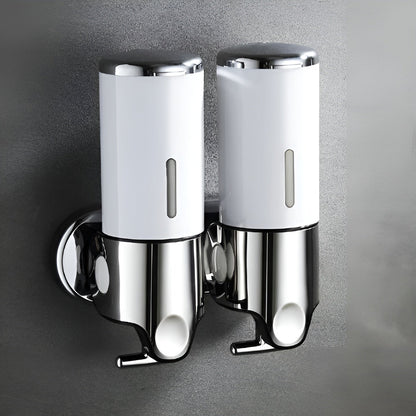 Wandzeepdispenser 500ml Wandmontage RVS Chroom Badkamer Keuken Enkel Dubbel Drievoudig Vloeibare Zeep