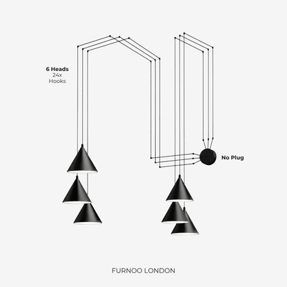 Stella hanglamp – aluminium geometrisch design met verstelbare kabellengte en LED-verlichting