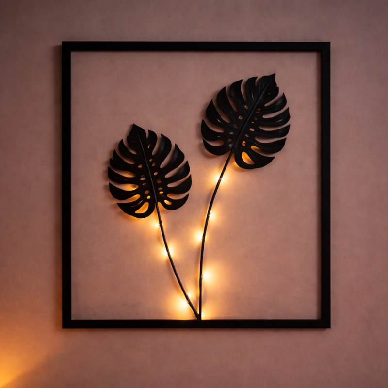 LED Bladlijst met Kleurwisseling voor Binnen – Decoratief Lichtobject voor Sfeervolle Kamers en Woonruimtes