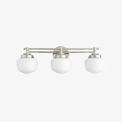 Globe Wandlamp Klassieke Badkamer Schoolhouse Verlichting Mat Opaal Glas voor Spiegel en Wastafel