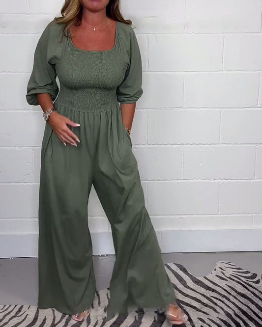 Katoenen Jumpsuit Tijdloos Comfy voor Vrouw - StudioMarella