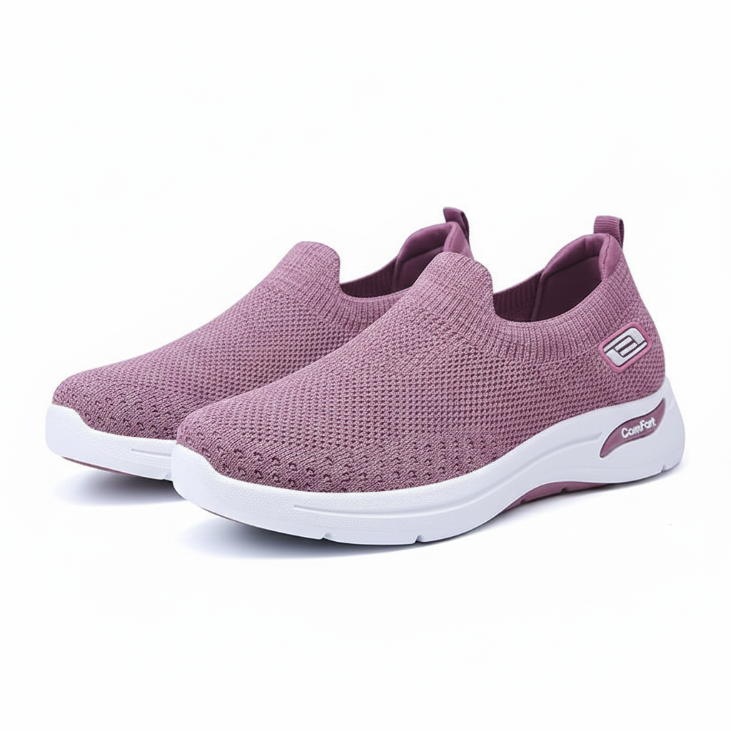 Dames Comfortschoenen Orthopedisch Slip-on Zacht Leer