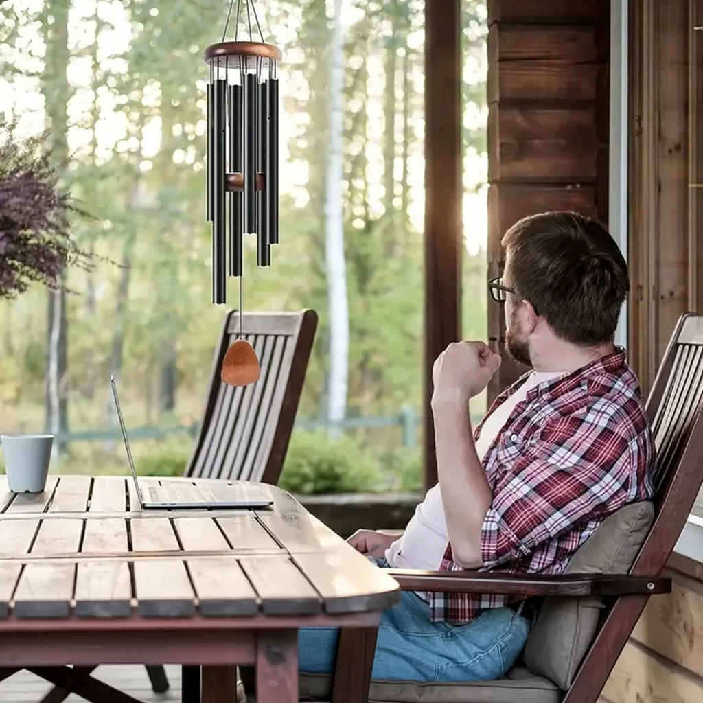 Metalen Windgong 68 cm – Rustgevende Klanken voor Tuin en Balkon