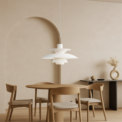 Meerlagige Deense Hanglamp Aluminium Zwart E27 Eettafel Keukeneiland Scandinavisch Design Verlichting Modern Interieur