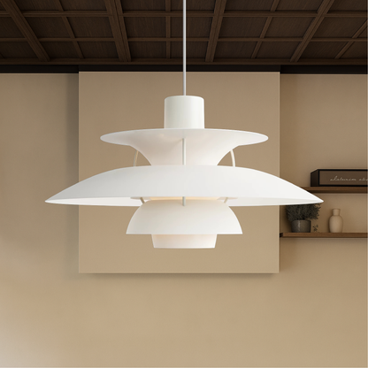Meerlagige Deense Hanglamp Aluminium Zwart E27 Eettafel Keukeneiland Scandinavisch Design Verlichting Modern Interieur