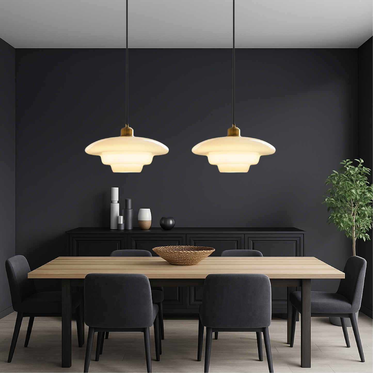 Melkachtig witte glazen hanglamp E27 glas wit keuken eetkamer hal modern minimalistisch verlichting